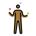 person juggling: medium-dark skin tone Discord emoji — free static PNG download