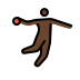 person playing handball: dark skin tone Discord emoji — free static PNG download