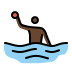 person playing water polo: dark skin tone Discord emoji — free static PNG download