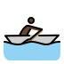 person rowing boat: dark skin tone Discord emoji — free static PNG download