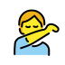 person sneezing into elbow Discord emoji — free static PNG download