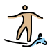 person surfing: medium-light skin tone Discord emoji — free static PNG download