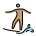 person surfing: medium skin tone Discord emoji — free static PNG download