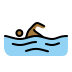 person swimming: medium-dark skin tone Discord emoji — free static PNG download