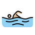 person swimming: medium-light skin tone Discord emoji — free static PNG download