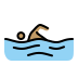 person swimming: medium skin tone Discord emoji — free static PNG download