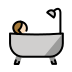 person taking bath: light skin tone Discord emoji — free static PNG download