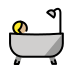 person taking bath: medium-light skin tone Discord emoji — free static PNG download