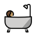 person taking bath: medium skin tone Discord emoji — free static PNG download