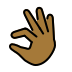 pinching hand: medium-dark skin tone Discord emoji — free static PNG download