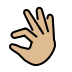 pinching hand: medium-light skin tone Discord emoji — free static PNG download