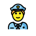 police officer Discord emoji — free static PNG download