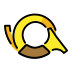 postal horn Discord emoji — free static PNG download