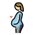 pregnant woman: light skin tone Discord emoji — free static PNG download