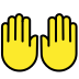 raising hands Discord emoji — free static PNG download