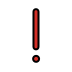 red exclamation mark Discord emoji — free static PNG download