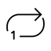 repeat single button Discord emoji — free static PNG download