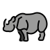 rhinoceros Discord emoji — free static PNG download