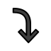 right arrow curving down Discord emoji — free static PNG download