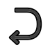 right arrow curving left Discord emoji — free static PNG download