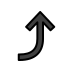 right arrow curving up Discord emoji — free static PNG download
