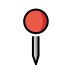 round pushpin Discord emoji — free static PNG download