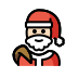 Santa Claus: light skin tone Discord emoji — free static PNG download