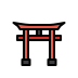 shinto shrine Discord emoji — free static PNG download