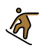 snowboarder: medium-dark skin tone Discord emoji — free static PNG download