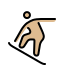 snowboarder: medium-light skin tone Discord emoji — free static PNG download