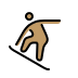 snowboarder: medium skin tone Discord emoji — free static PNG download