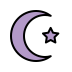 star and crescent Discord emoji — free static PNG download