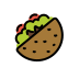 stuffed flatbread Discord emoji — free static PNG download