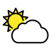 sun behind cloud Discord emoji — free static PNG download