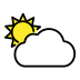 sun behind large cloud Discord emoji — free static PNG download