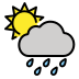 sun behind rain cloud Discord emoji — free static PNG download