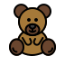teddy bear Discord emoji — free static PNG download