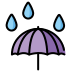 umbrella with rain drops Discord emoji — free static PNG download