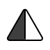 up-pointing triangle with left half black Discord emoji — free static PNG download