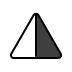 up-pointing triangle with right half black Discord emoji — free static PNG download