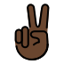 victory hand: dark skin tone Discord emoji — free static PNG download