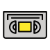 videocassette Discord emoji — free static PNG download