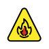 warning fire Discord emoji — free static PNG download