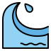 water wave Discord emoji — free static PNG download