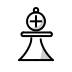 white chess bishop Discord emoji — free static PNG download