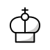 white chess king Discord emoji — free static PNG download