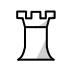 white chess rook Discord emoji — free static PNG download