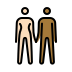 woman and man holding hands: light skin tone, medium-dark skin tone Discord emoji — free static PNG download