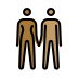 woman and man holding hands: medium-dark skin tone, medium skin tone Discord emoji — free static PNG download