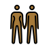 woman and man holding hands: medium-dark skin tone Discord emoji — free static PNG download